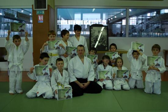 le groupe aikido club ERSTEIN des 6 à 10 ans